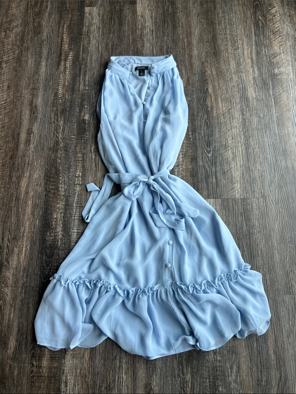 Halogen Light Blue Midi Dress